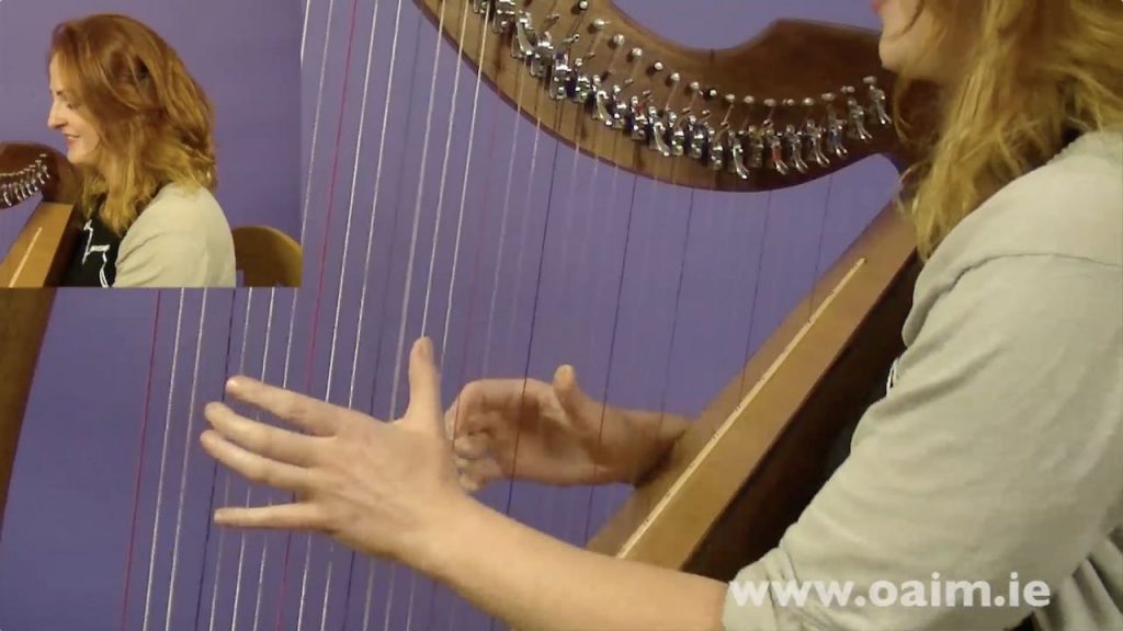 How to Play the Harp Celtic Harp with Irish Teacher OAIM
